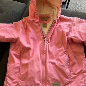 Woman’s size small/regular (6-8) Sherpa lined hooded jacket.